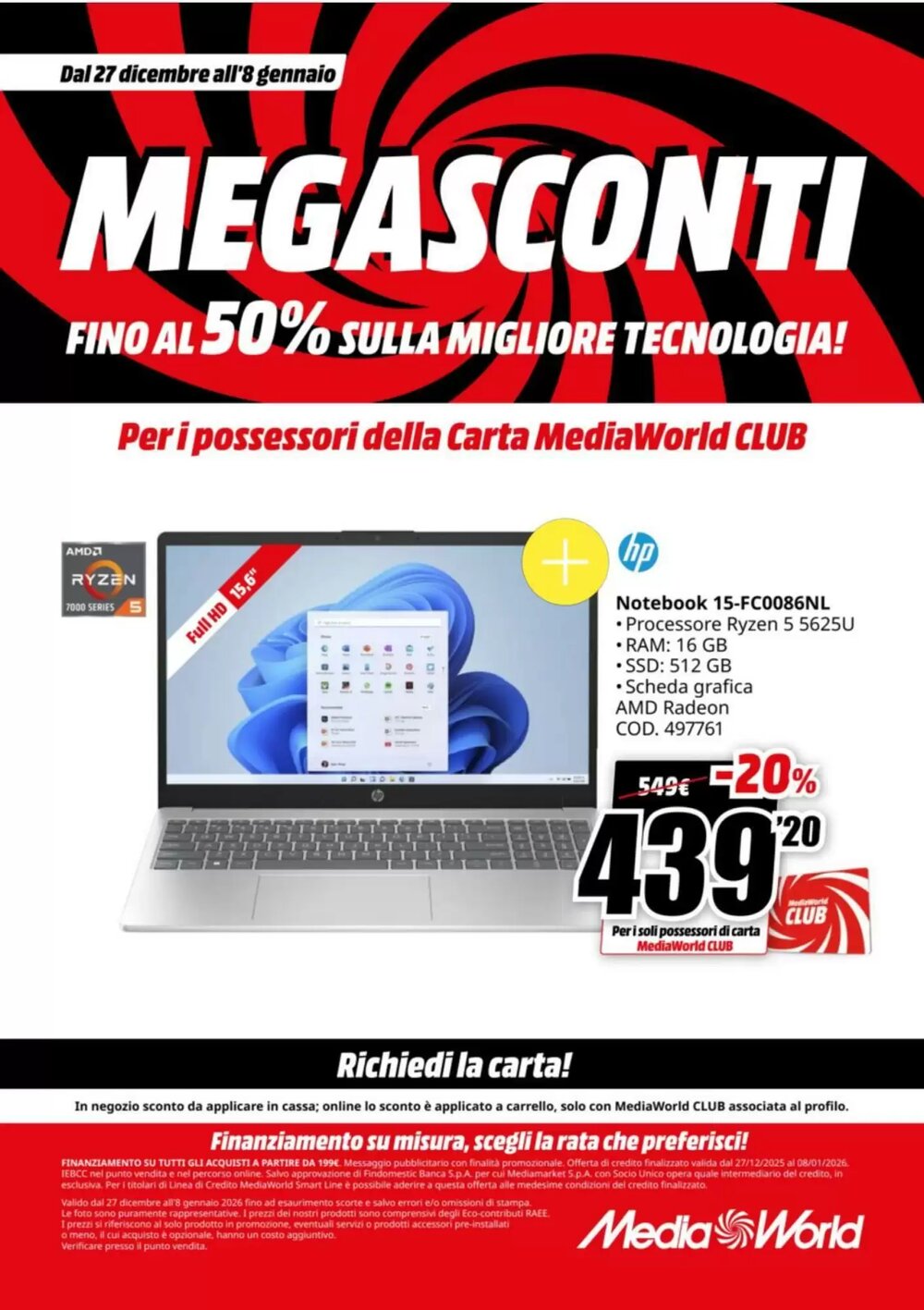 Volantino promozionale MediaWorld  valide dal 27/12/2025 - Pagina 17.