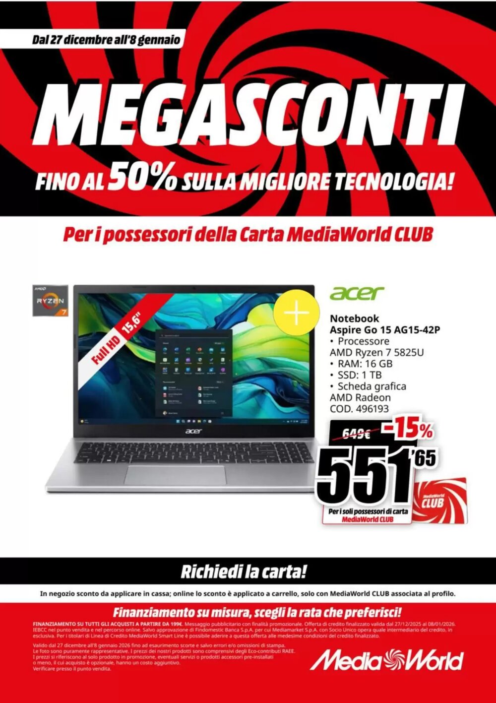 Volantino promozionale MediaWorld  valide dal 27/12/2025 - Pagina 18.