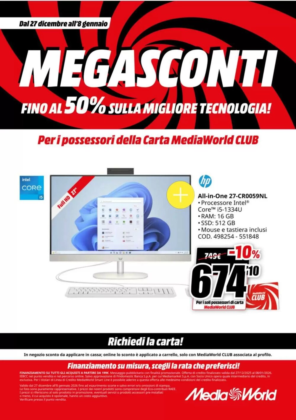 Volantino promozionale MediaWorld  valide dal 27/12/2025 - Pagina 21.