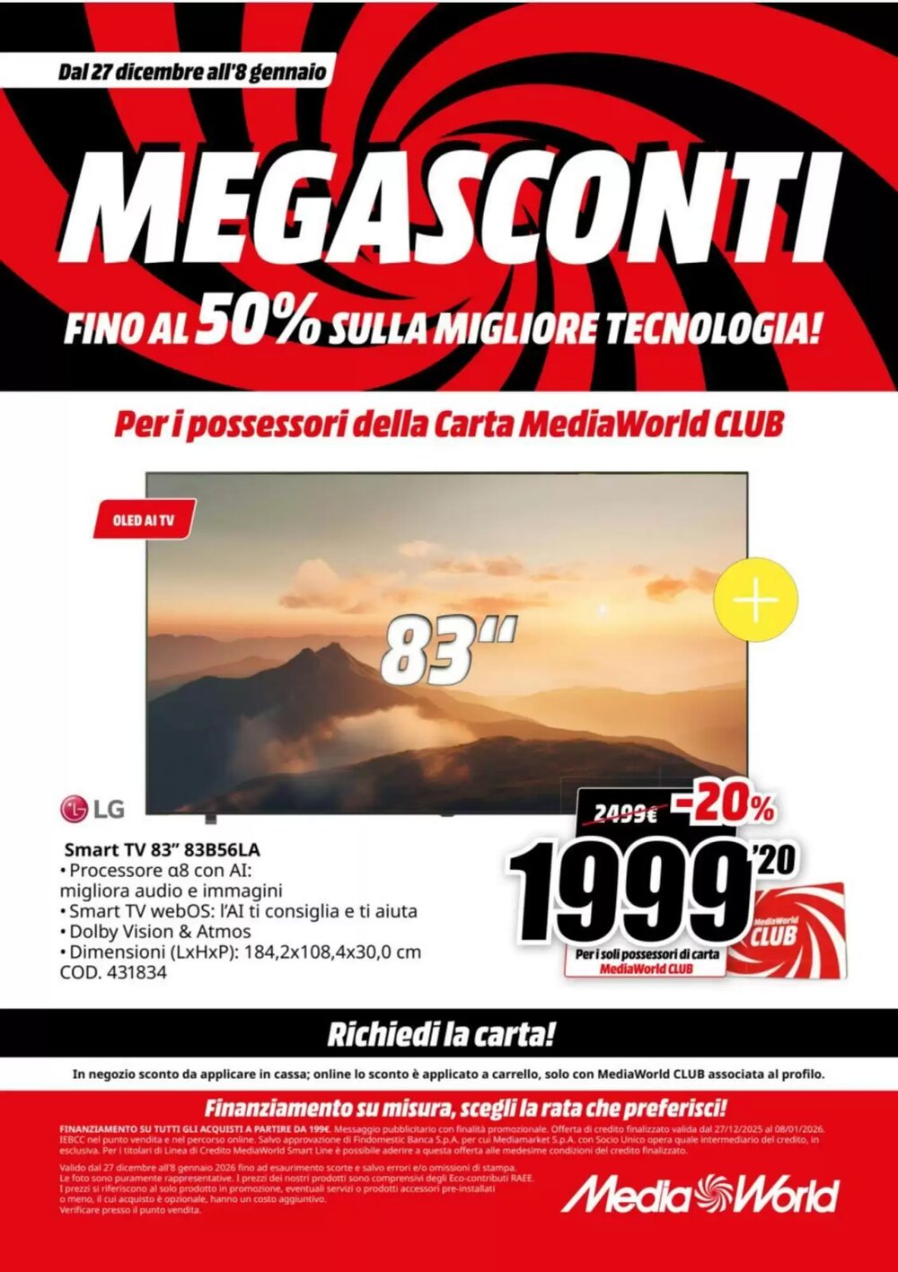 Volantino promozionale MediaWorld  valide dal 27/12/2025 - Pagina 34.