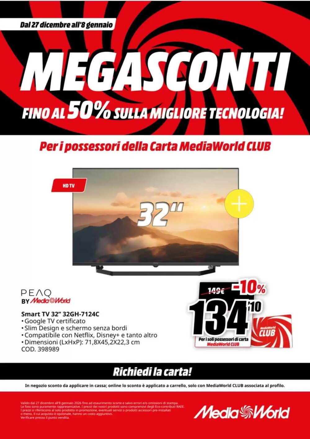 Volantino promozionale MediaWorld  valide dal 27/12/2025 - Pagina 39.