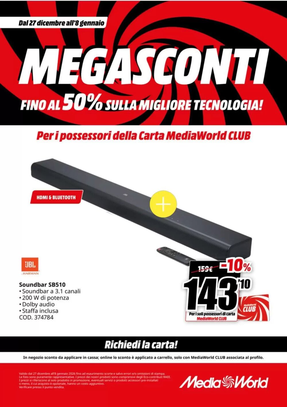 Volantino promozionale MediaWorld  valide dal 27/12/2025 - Pagina 41.