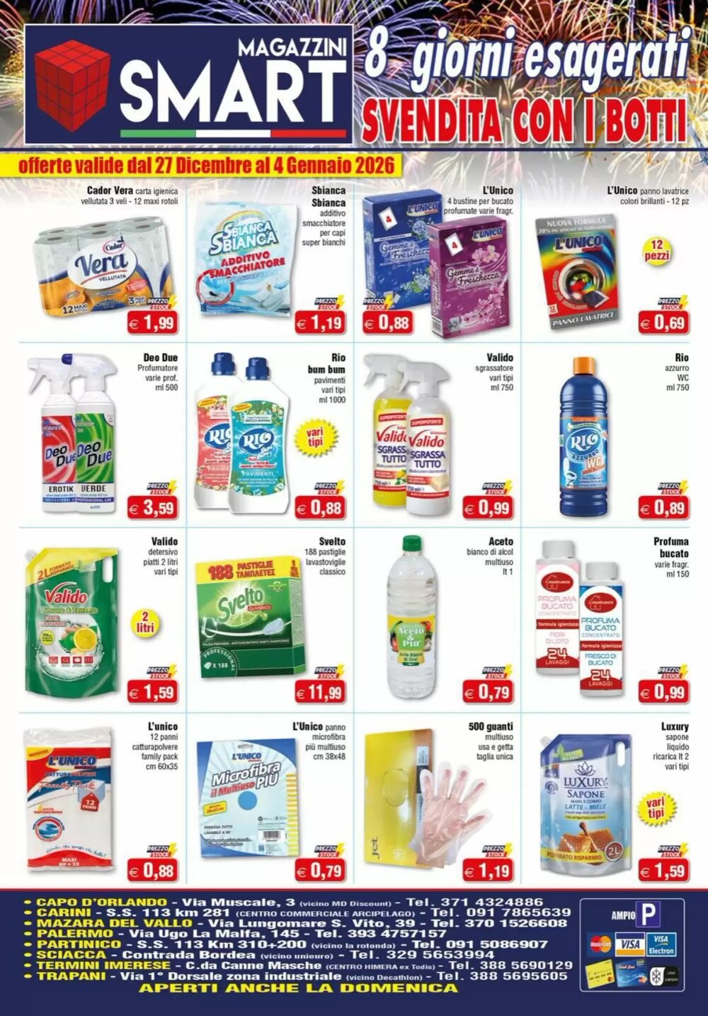Volantino promozionale Magazzini Smart  valide dal 27/12/2025 - Pagina 1.