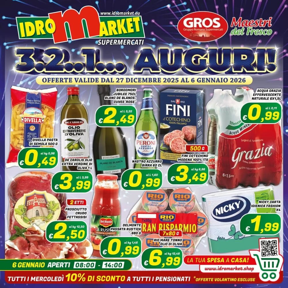 Volantino promozionale Idromarket  valide dal 27/12/2025 - Pagina 1.