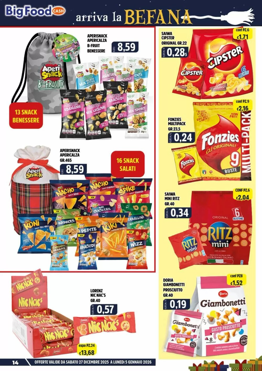 Volantino promozionale Big Food  valide dal 27/12/2025 - Pagina 14.