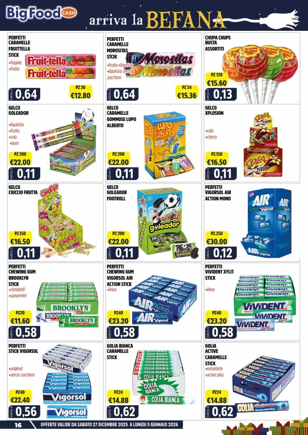 Volantino promozionale Big Food  valide dal 27/12/2025 - Pagina 16.