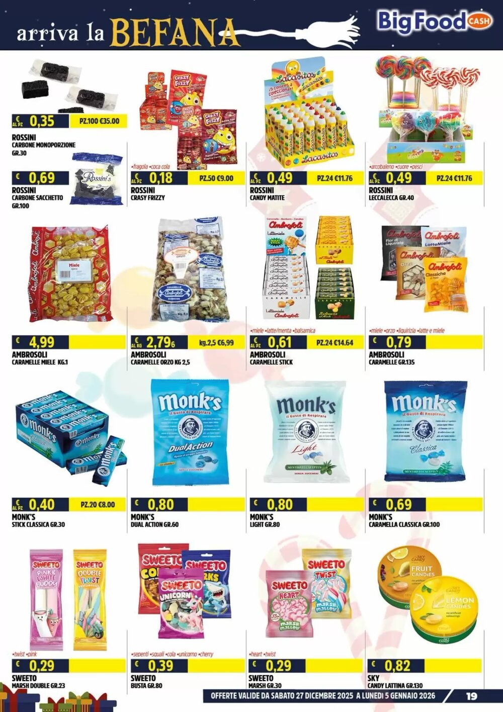 Volantino promozionale Big Food  valide dal 27/12/2025 - Pagina 19.