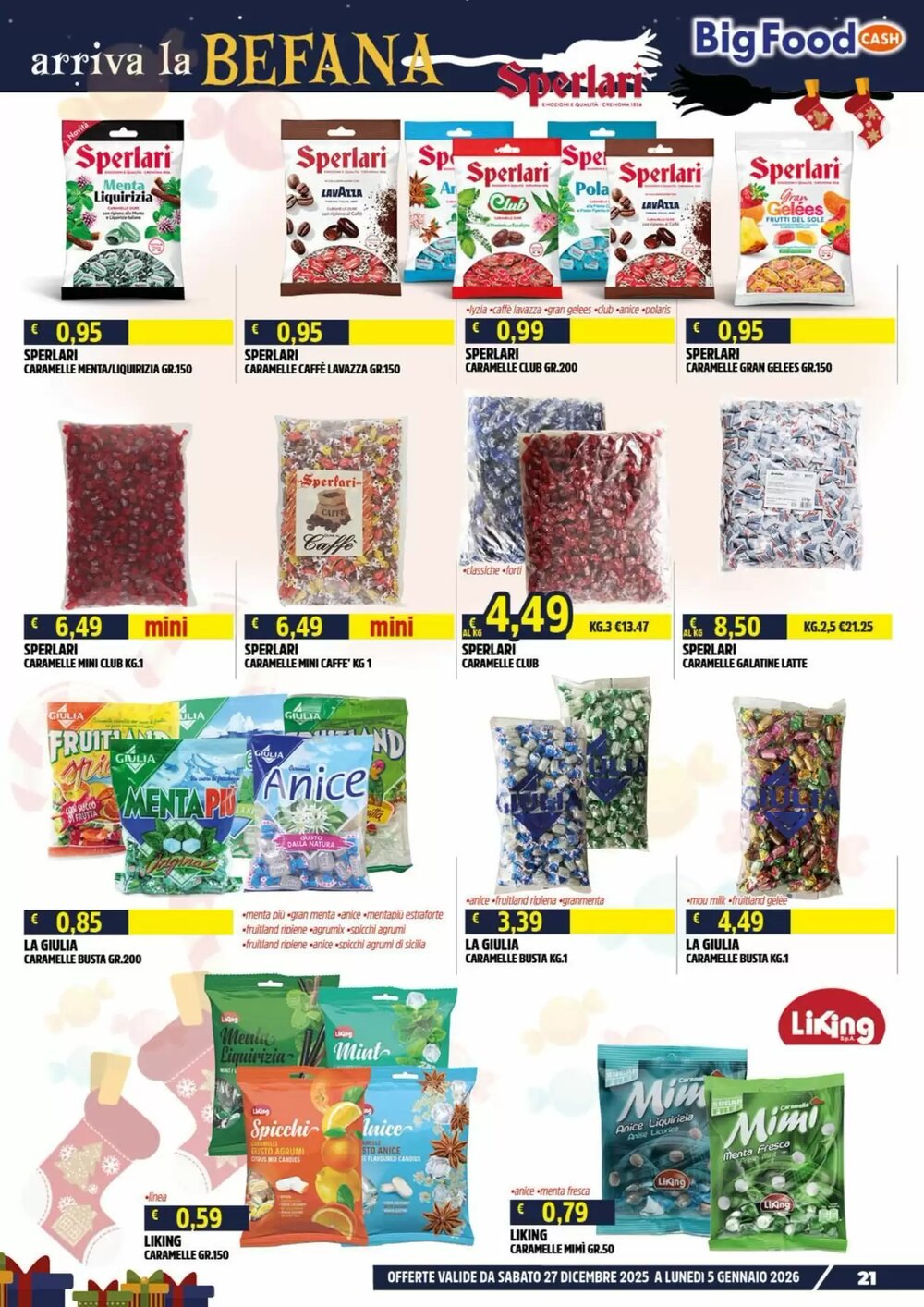 Volantino promozionale Big Food  valide dal 27/12/2025 - Pagina 21.