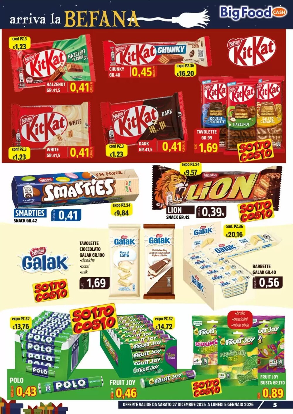 Volantino promozionale Big Food  valide dal 27/12/2025 - Pagina 5.
