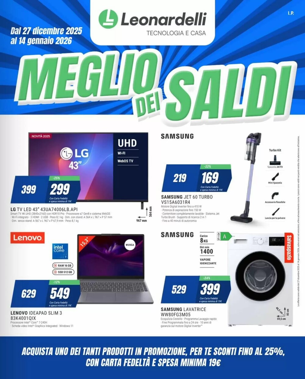 Volantino promozionale Leonardelli  valide dal 27/12/2025 - Pagina 1.