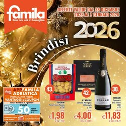 Volantino promozionale Famila  valide dal 28/12/2025