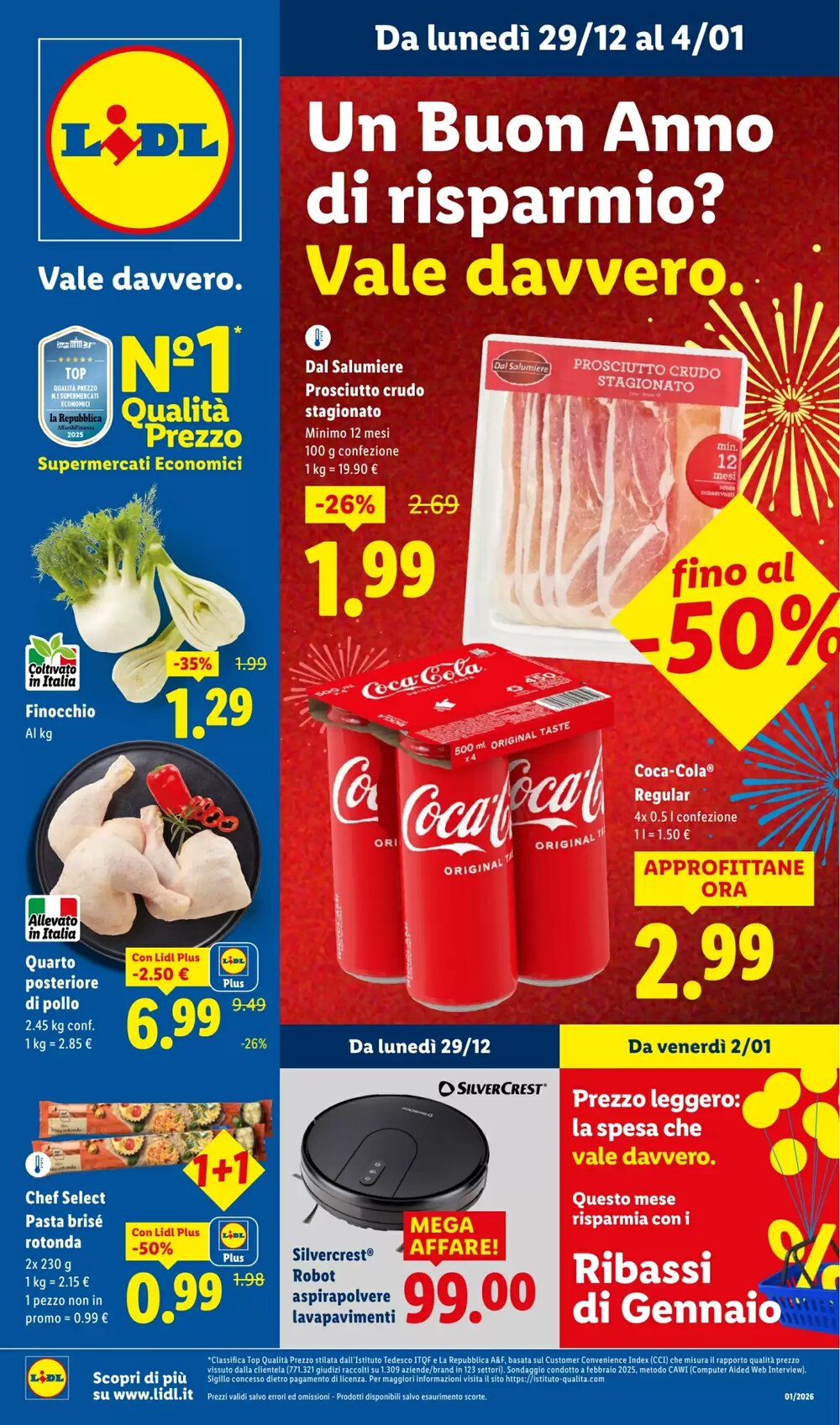Volantino promozionale Lidl  valide dal 29/12/2025 - Pagina 1.