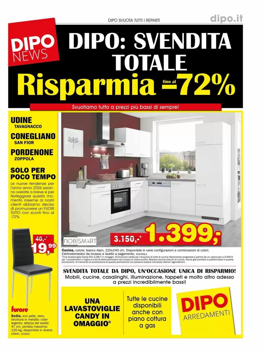 Volantino promozionale Dipo Arredamenti  valide dal 29/12/2025 - Pagina 1.