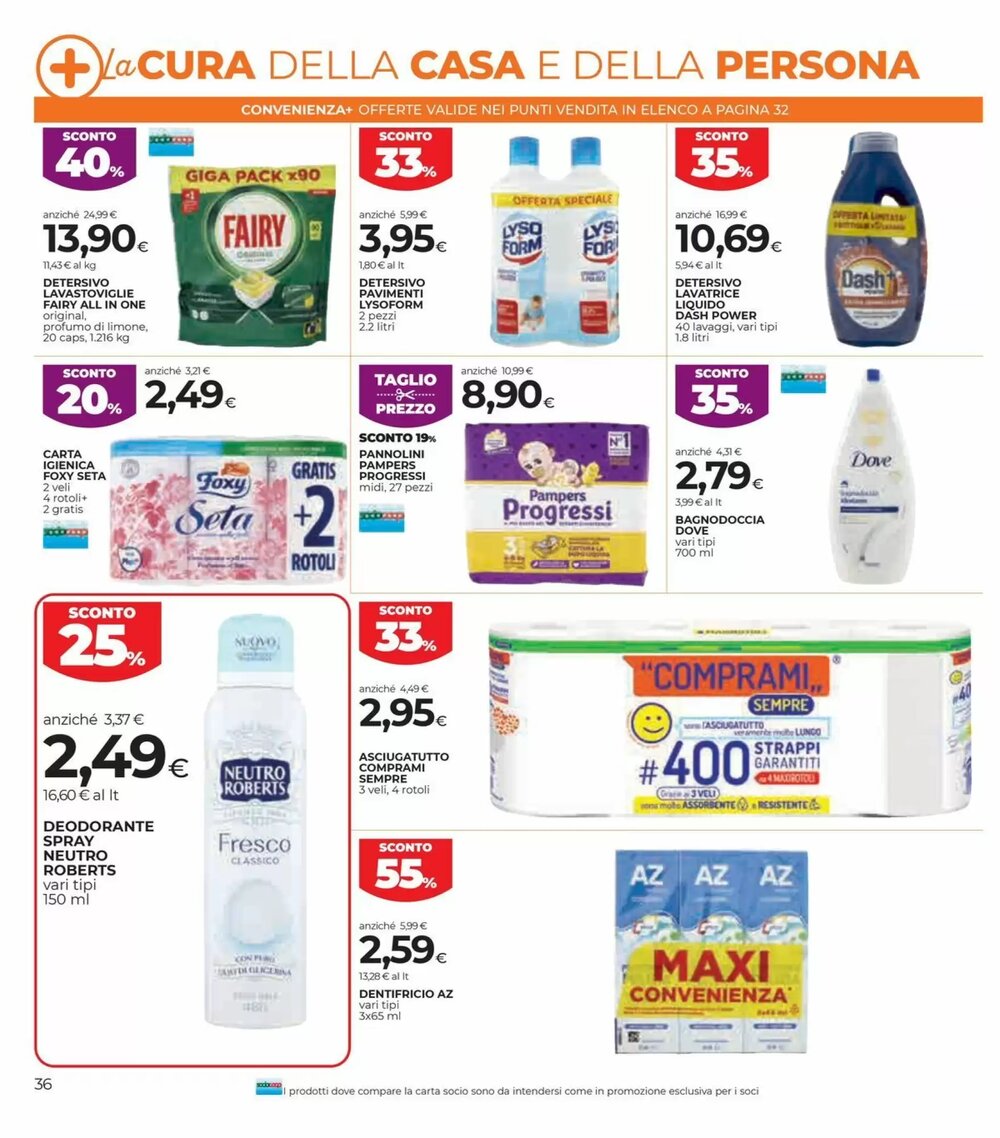 Volantino promozionale Coop  valide dal 29/12/2025 - Pagina 36.