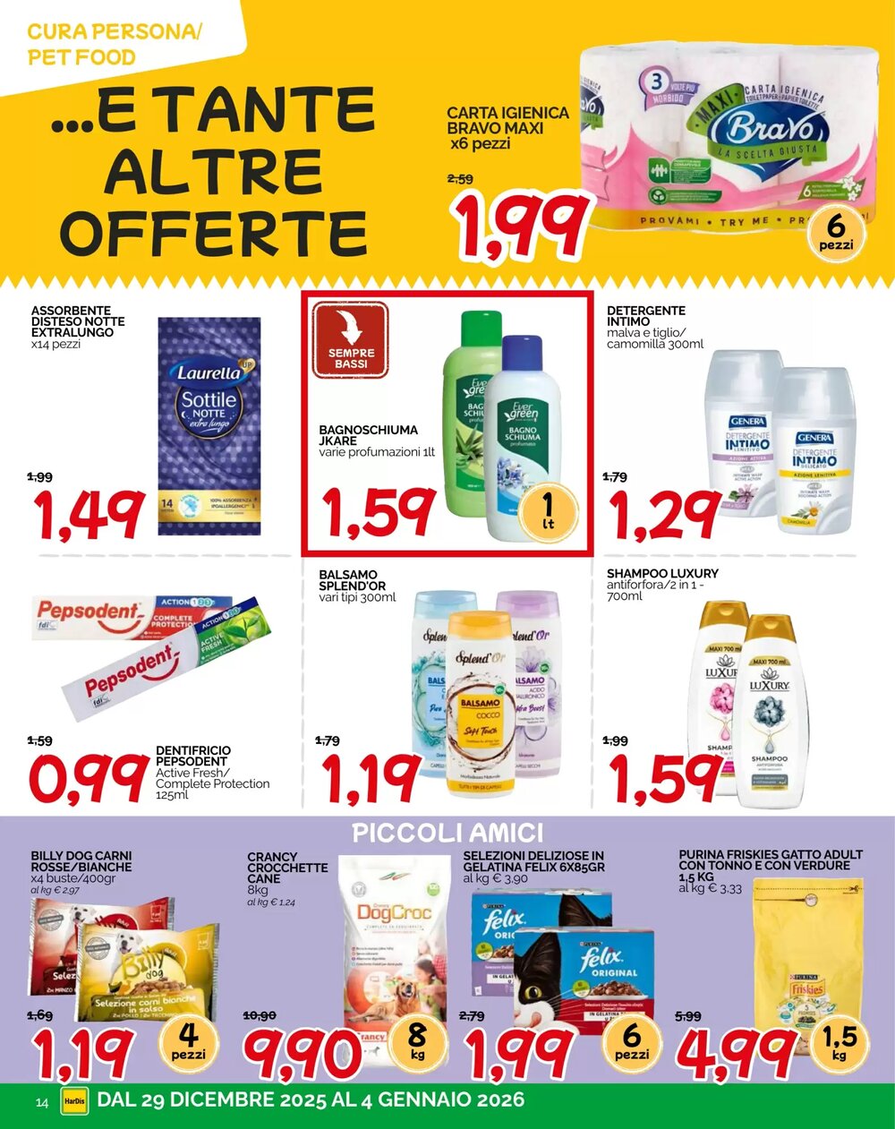 Volantino promozionale Hardis  valide dal 29/12/2025 - Pagina 14.