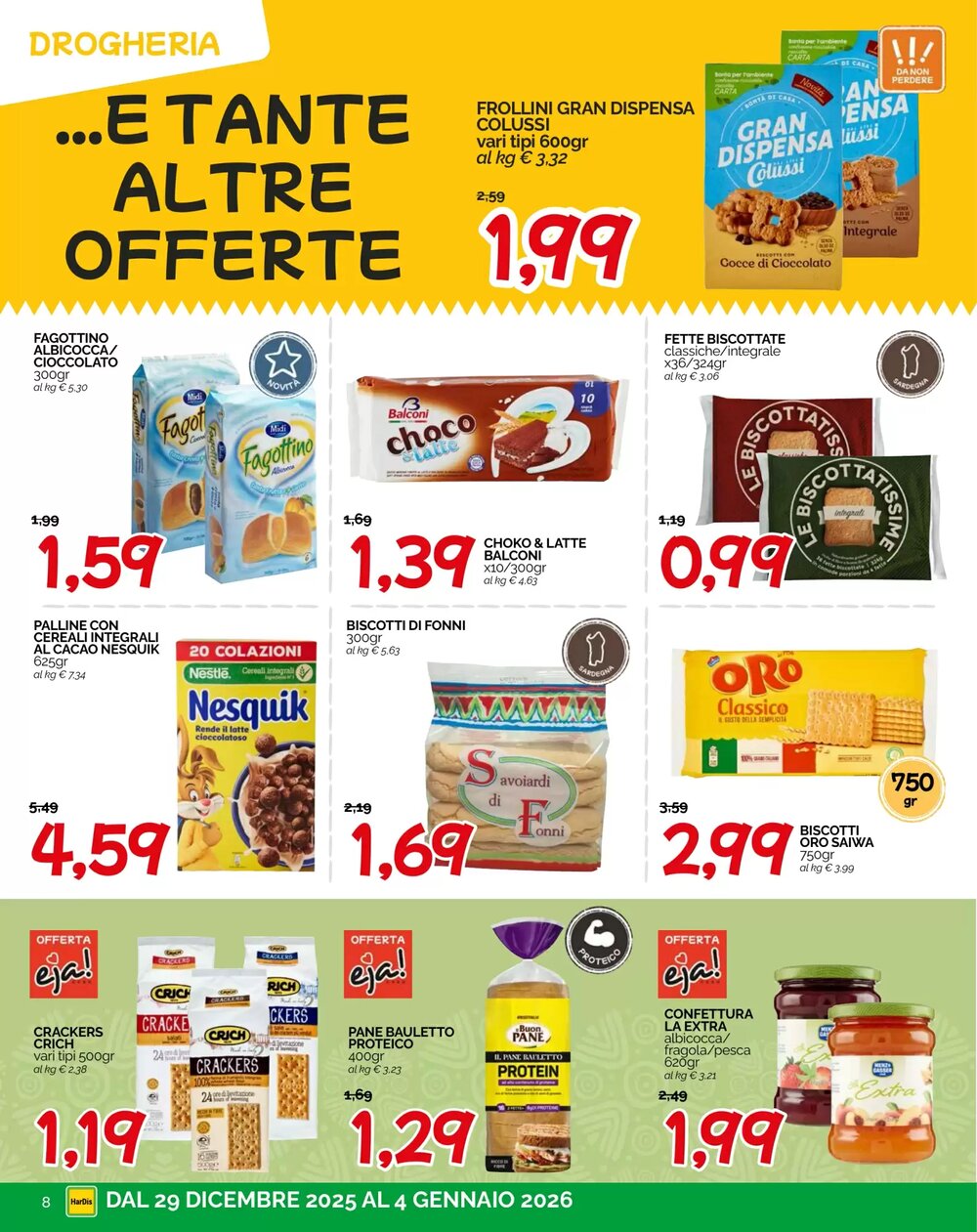 Volantino promozionale Hardis  valide dal 29/12/2025 - Pagina 8.