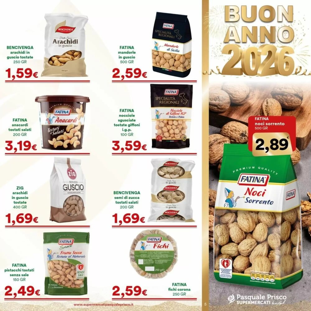Volantino promozionale Supermercati Pasquale Prisco  valide dal 29/12/2025 - Pagina 5.