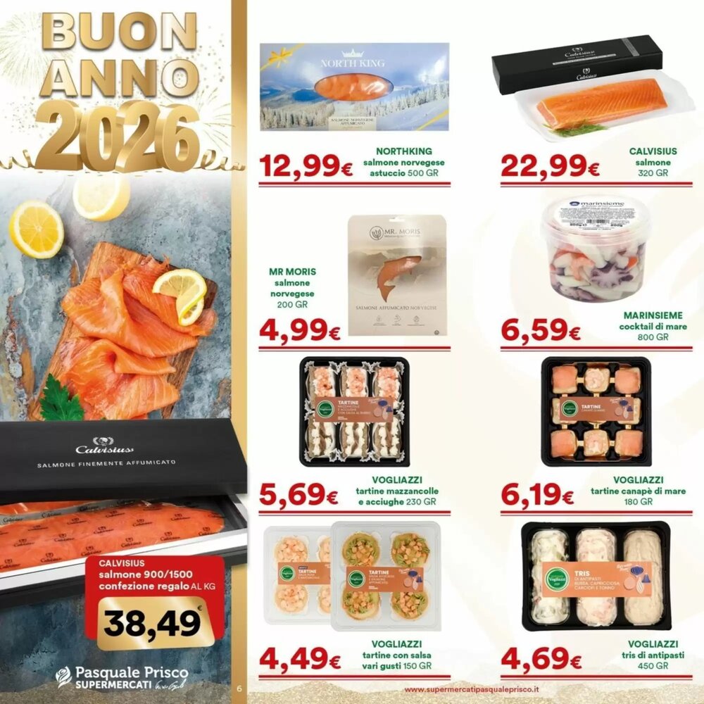 Volantino promozionale Supermercati Pasquale Prisco  valide dal 29/12/2025 - Pagina 6.