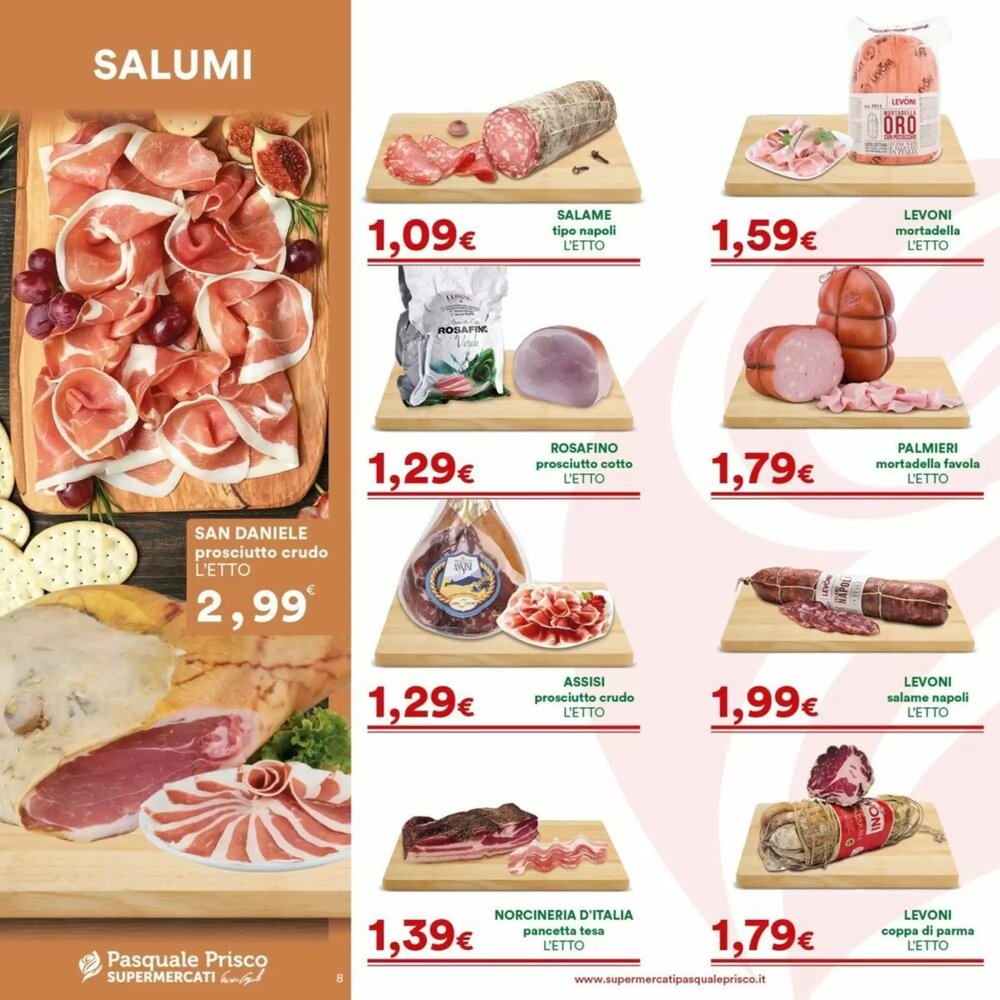 Volantino promozionale Supermercati Pasquale Prisco  valide dal 29/12/2025 - Pagina 8.