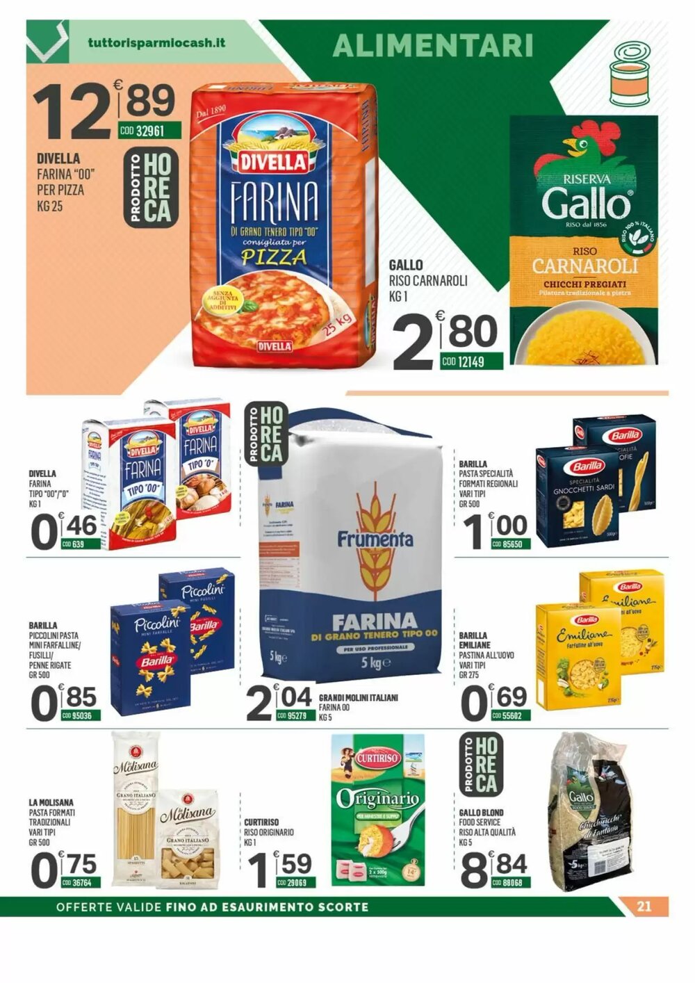 Volantino promozionale Tutto Risparmio Cash&Carry  valide dal 29/12/2025 - Pagina 21.