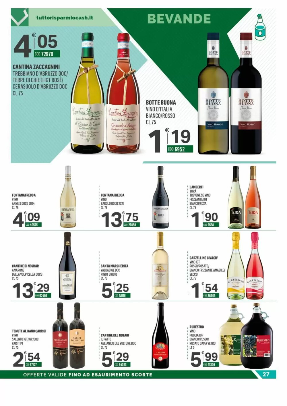 Volantino promozionale Tutto Risparmio Cash&Carry  valide dal 29/12/2025 - Pagina 27.