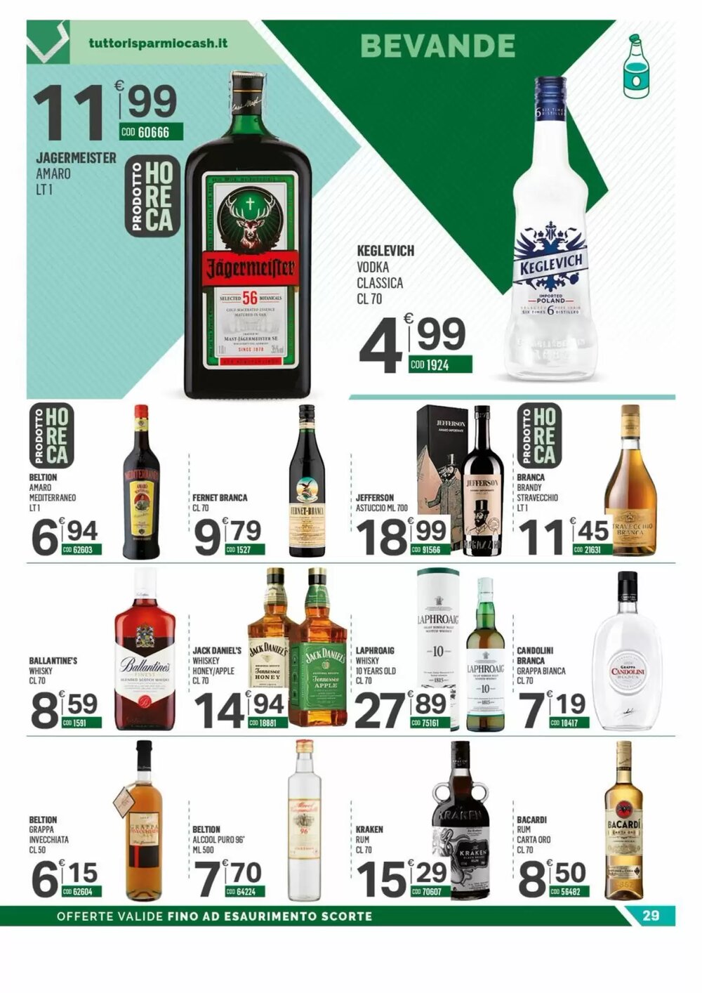 Volantino promozionale Tutto Risparmio Cash&Carry  valide dal 29/12/2025 - Pagina 29.