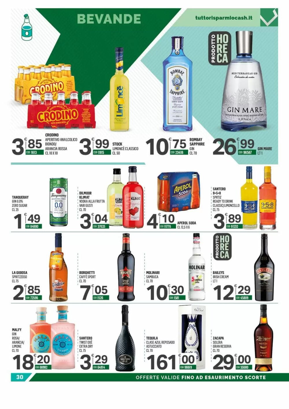 Volantino promozionale Tutto Risparmio Cash&Carry  valide dal 29/12/2025 - Pagina 30.