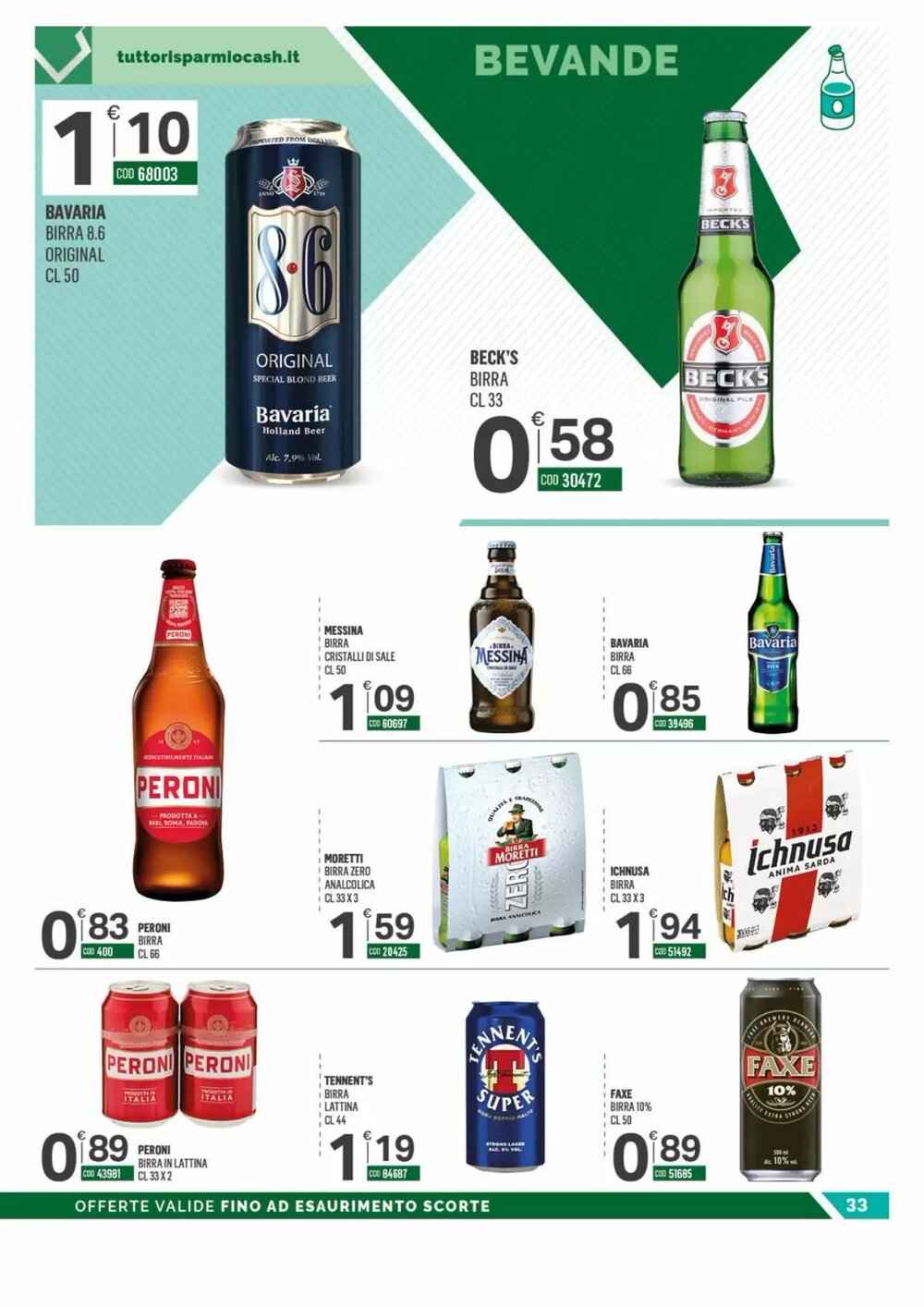 Volantino promozionale Tutto Risparmio Cash&Carry  valide dal 29/12/2025 - Pagina 33.