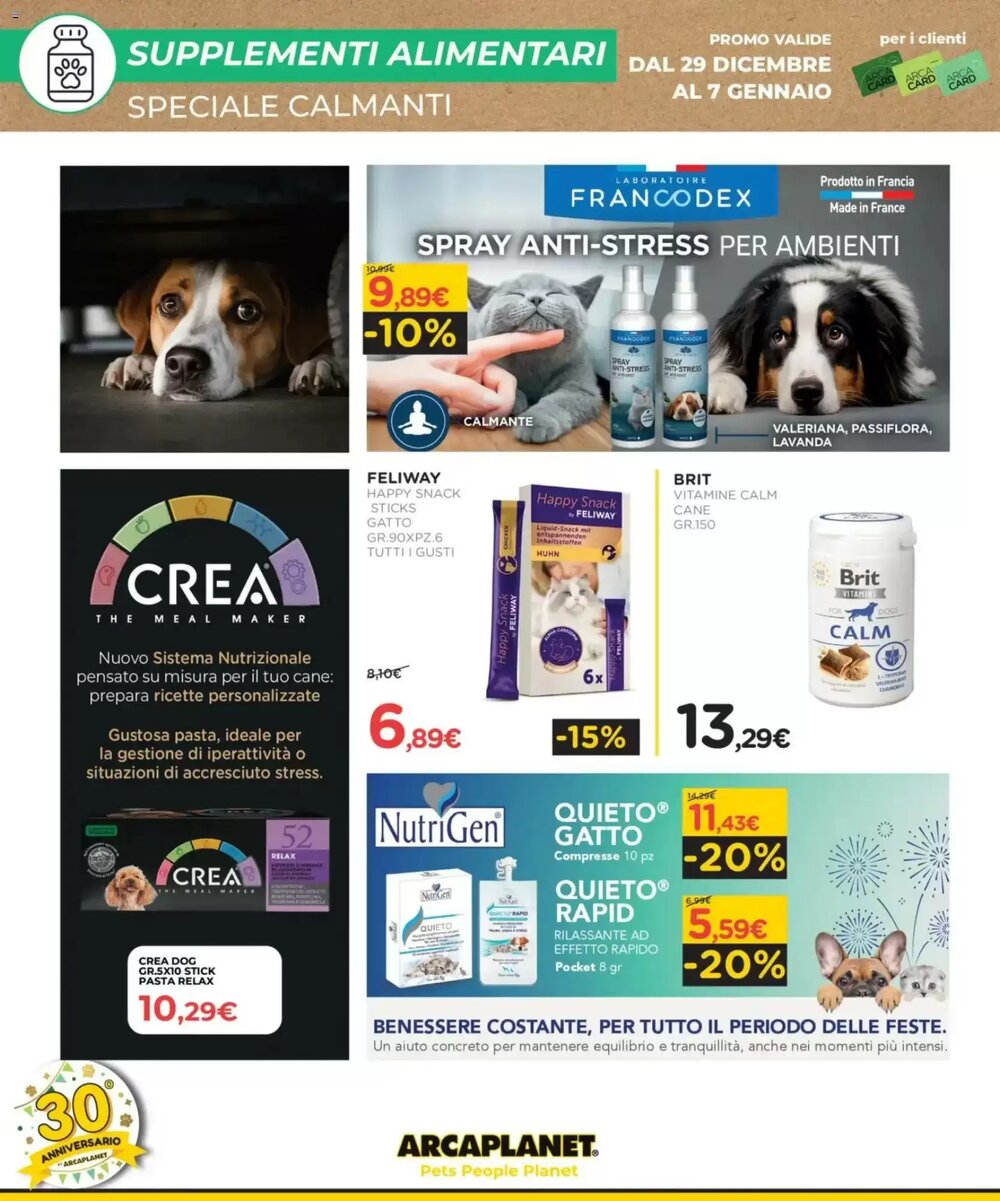 Volantino promozionale Arcaplanet  valide dal 29/12/2025 - Pagina 18.