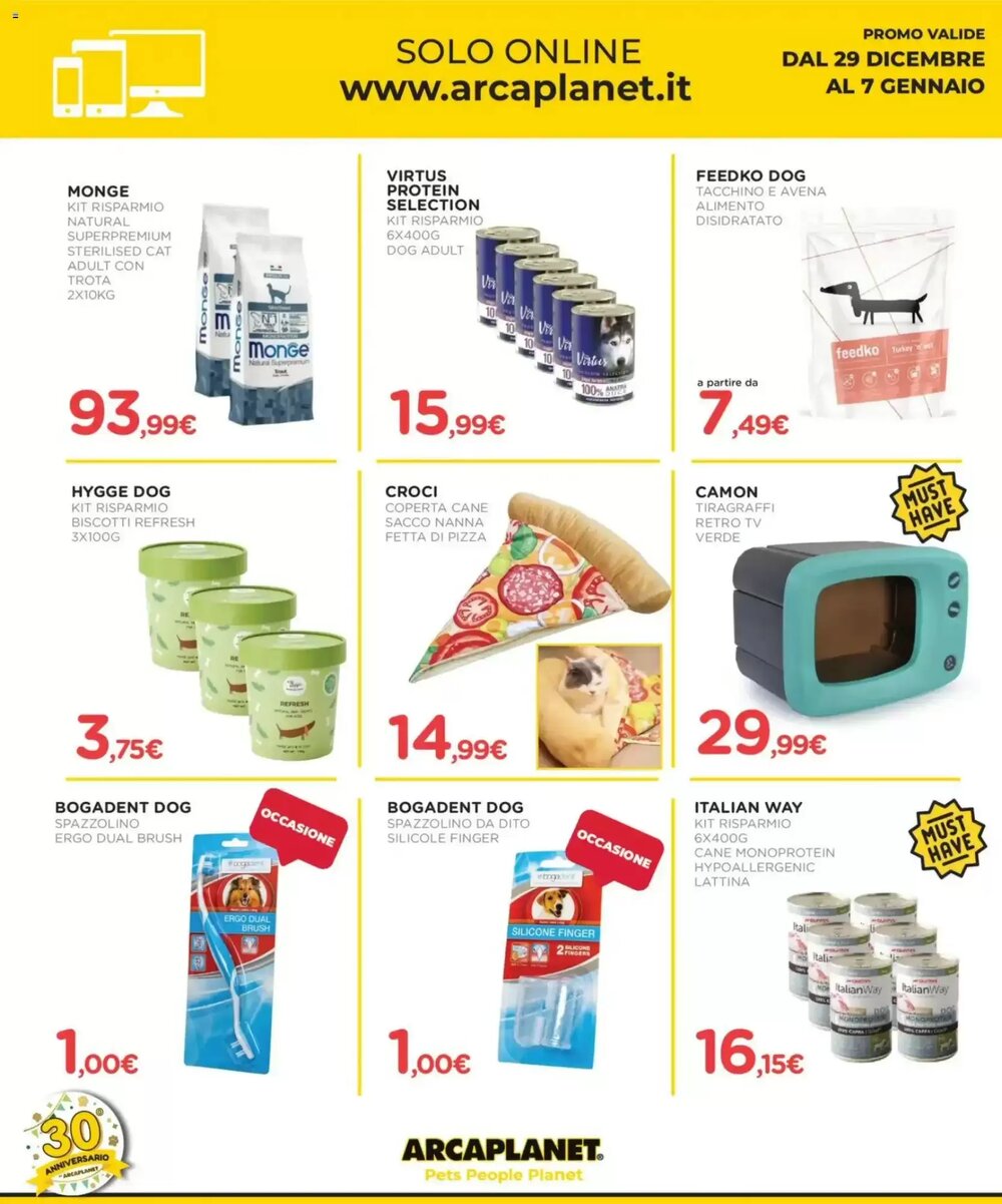 Volantino promozionale Arcaplanet  valide dal 29/12/2025 - Pagina 22.