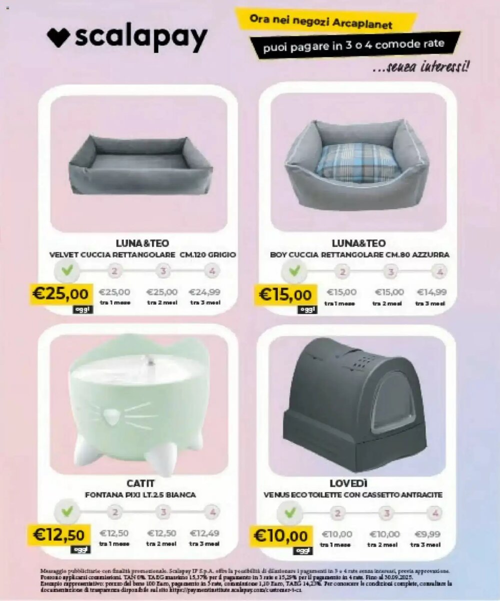 Volantino promozionale Arcaplanet  valide dal 29/12/2025 - Pagina 24.