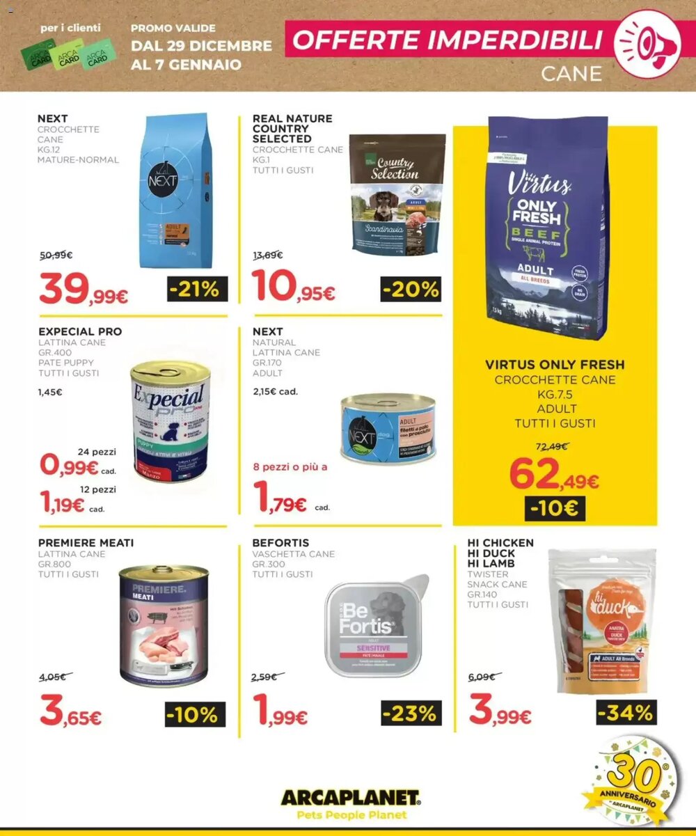 Volantino promozionale Arcaplanet  valide dal 29/12/2025 - Pagina 3.