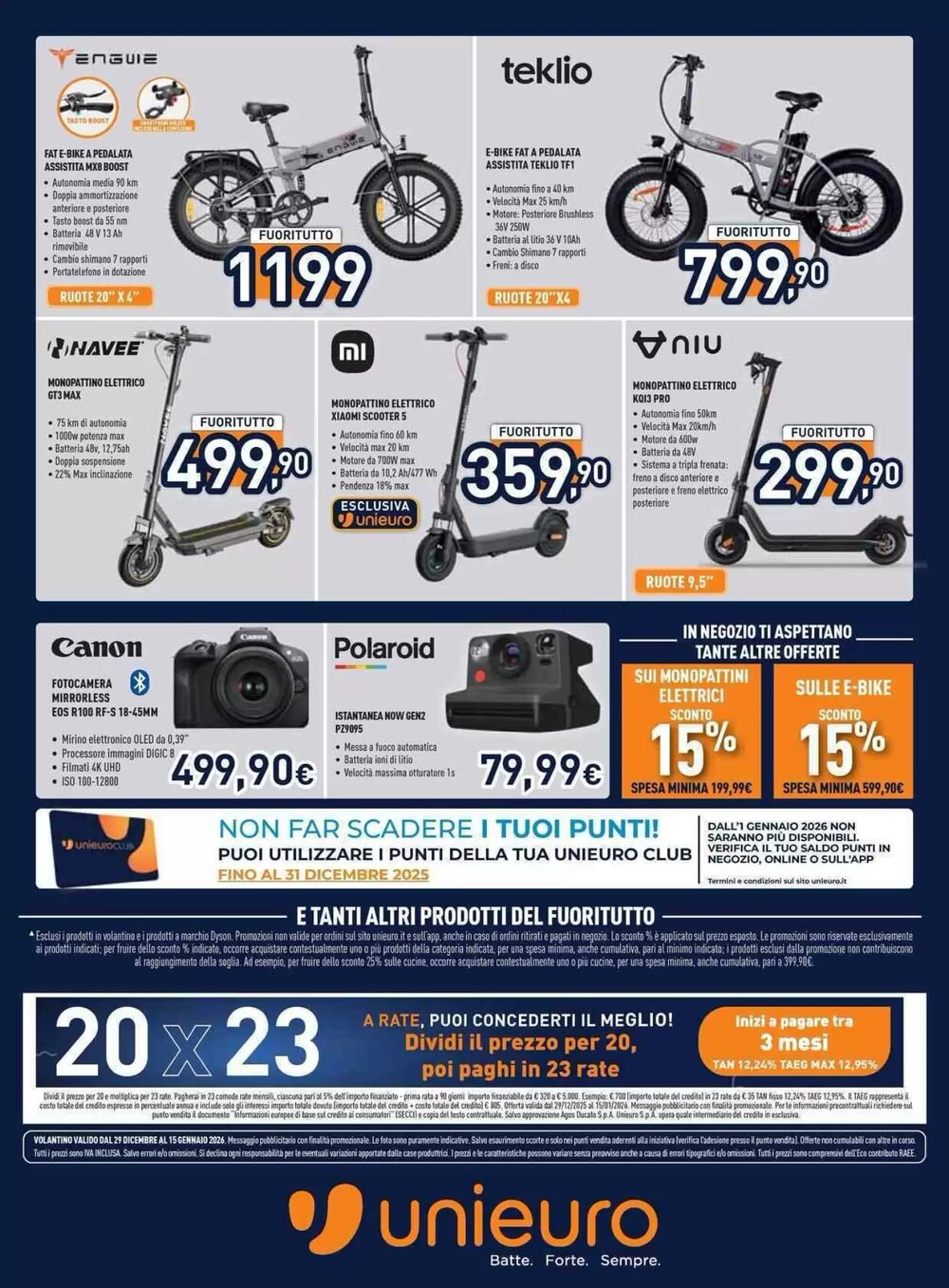 Volantino promozionale Unieuro  valide dal 29/12/2025 - Pagina 28.