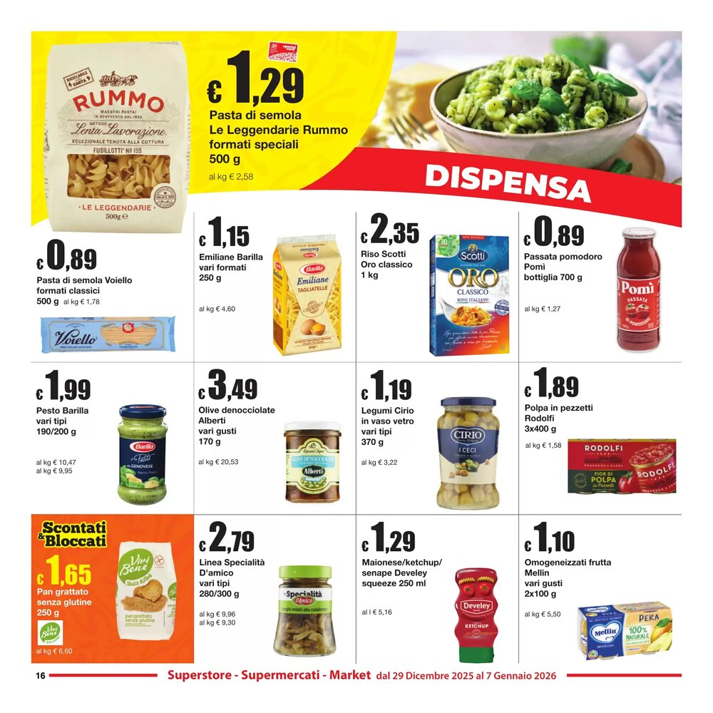 Volantino promozionale Sì con te  valide dal 29/12/2025 - Pagina 16.