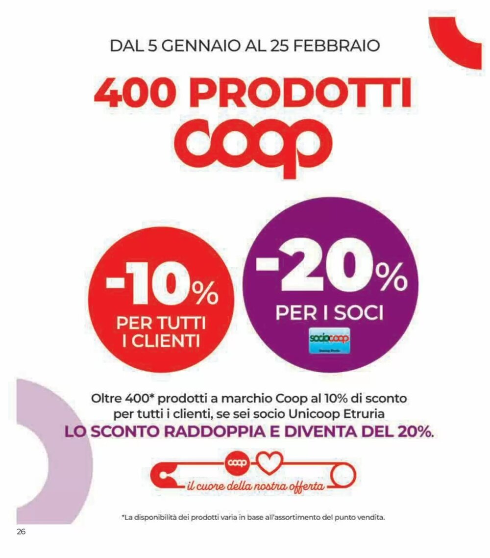 Volantino promozionale Ipercoop valide dal 29/12/2025 - Pagina 26.