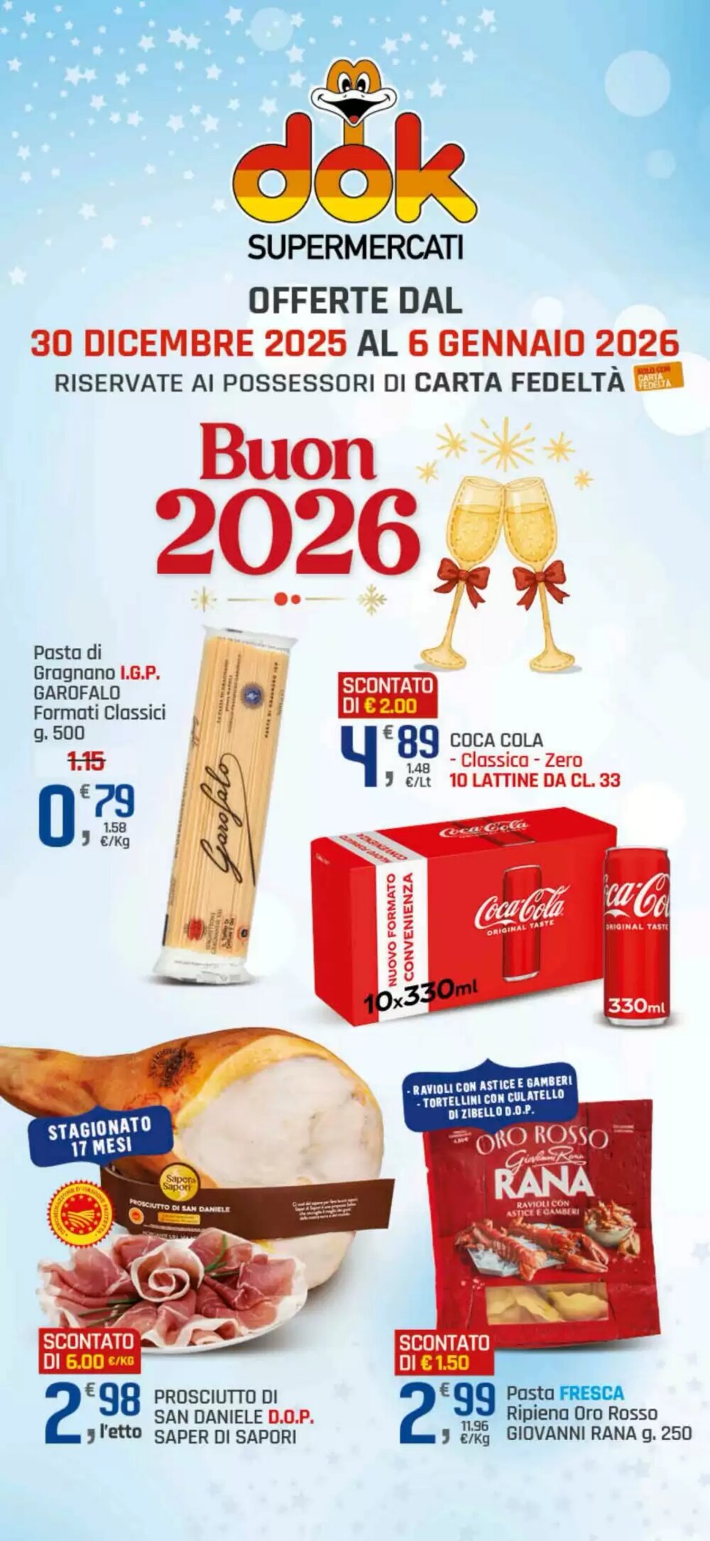 Volantino promozionale Supermercati Dok  valide dal 30/12/2025 - Pagina 1.