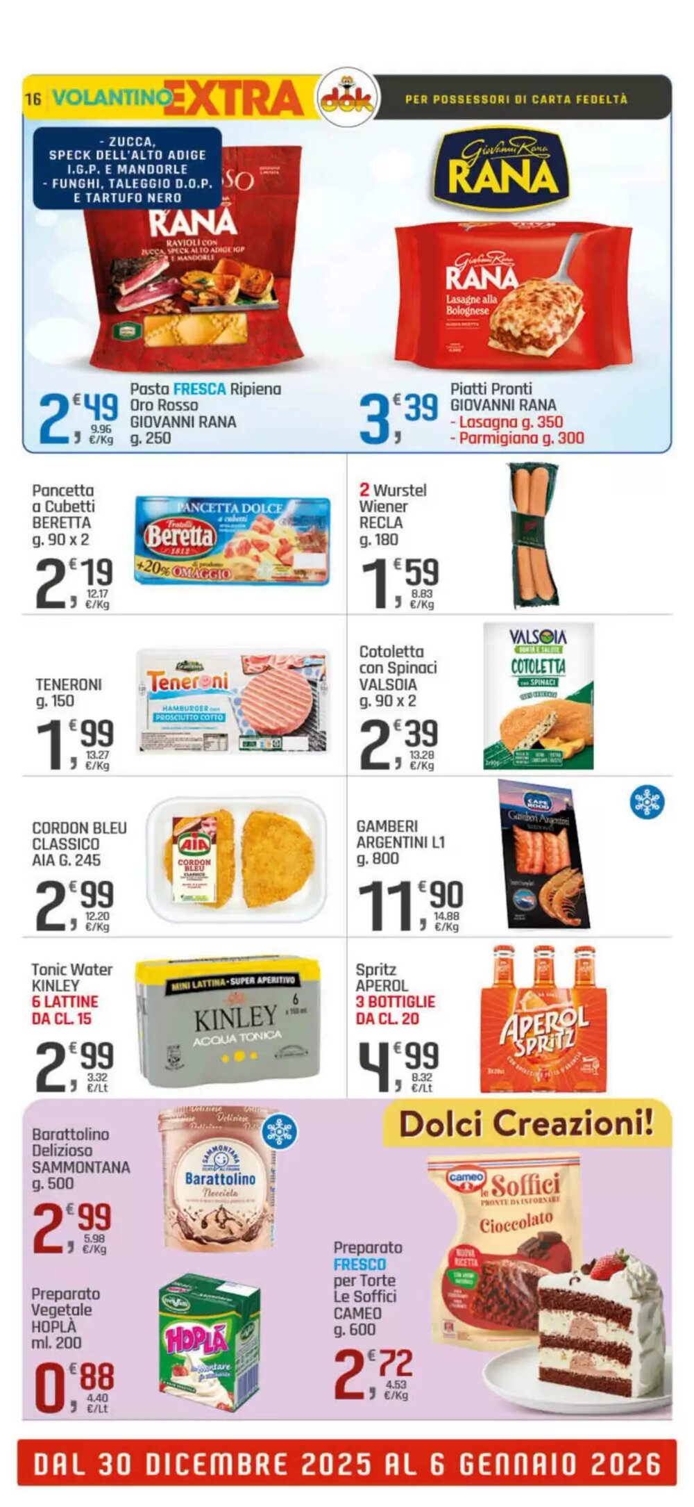 Volantino promozionale Supermercati Dok  valide dal 30/12/2025 - Pagina 16.