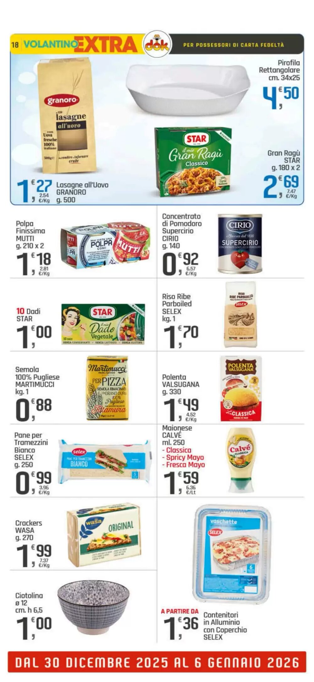 Volantino promozionale Supermercati Dok  valide dal 30/12/2025 - Pagina 18.