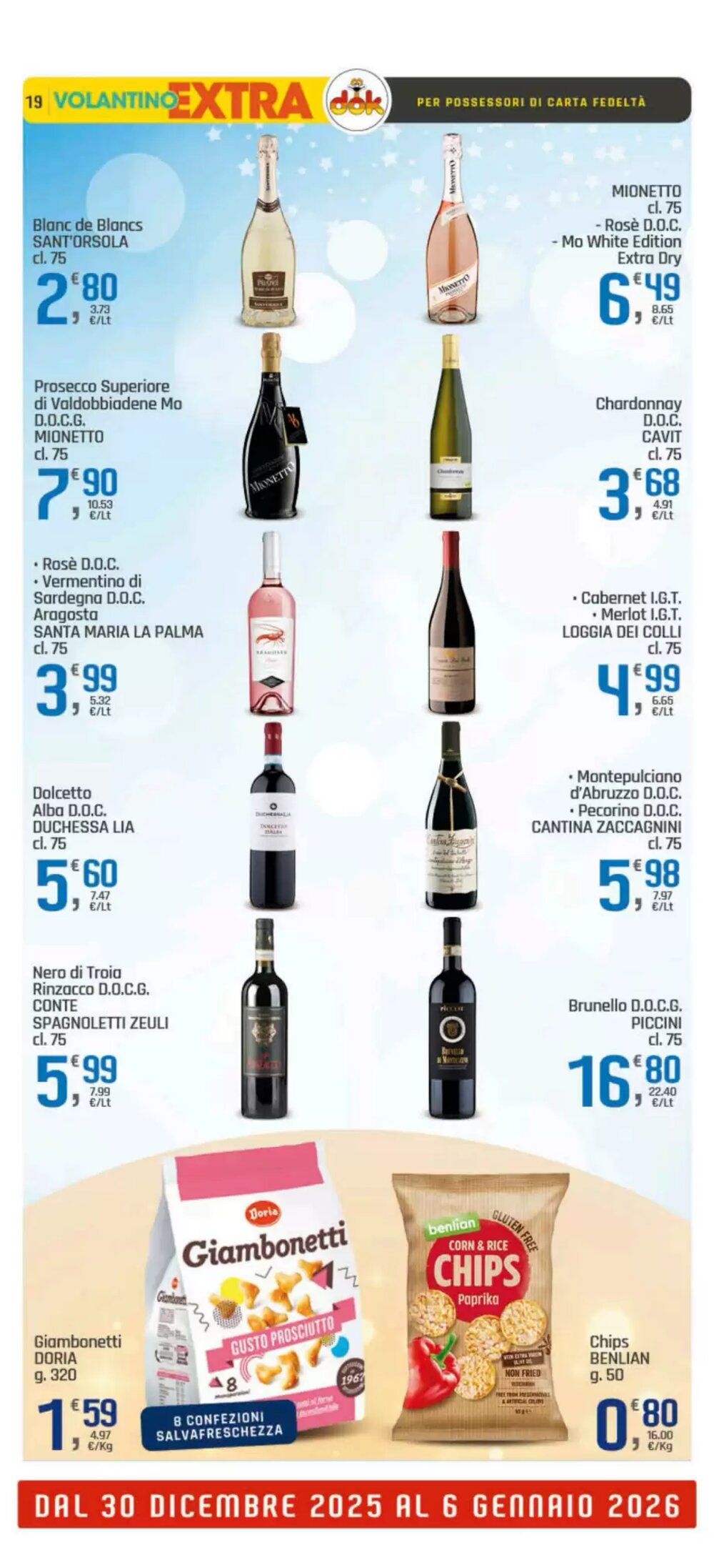 Volantino promozionale Supermercati Dok  valide dal 30/12/2025 - Pagina 19.