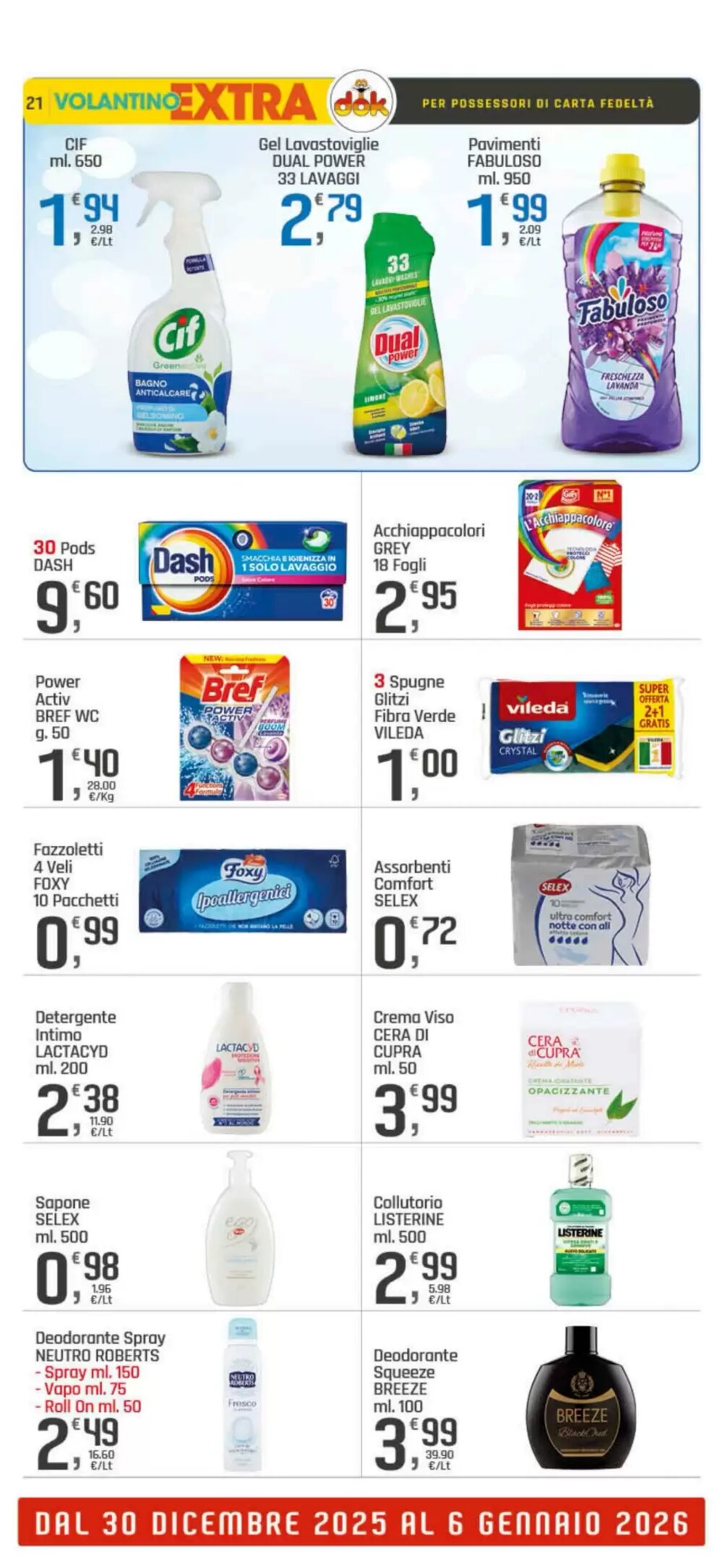 Volantino promozionale Supermercati Dok  valide dal 30/12/2025 - Pagina 21.