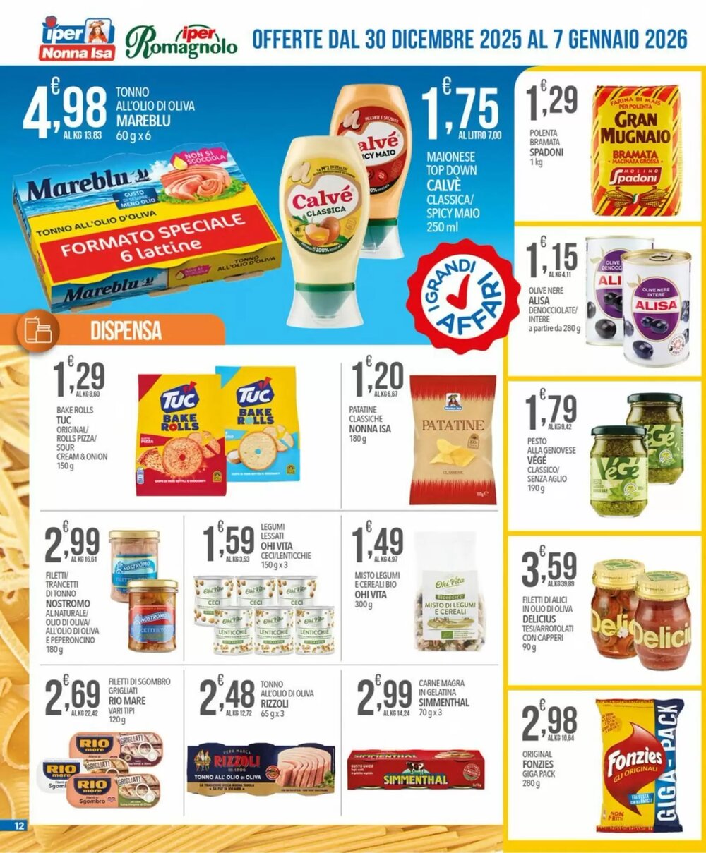 Volantino promozionale Iper Nonna Isa  valide dal 30/12/2025 - Pagina 12.