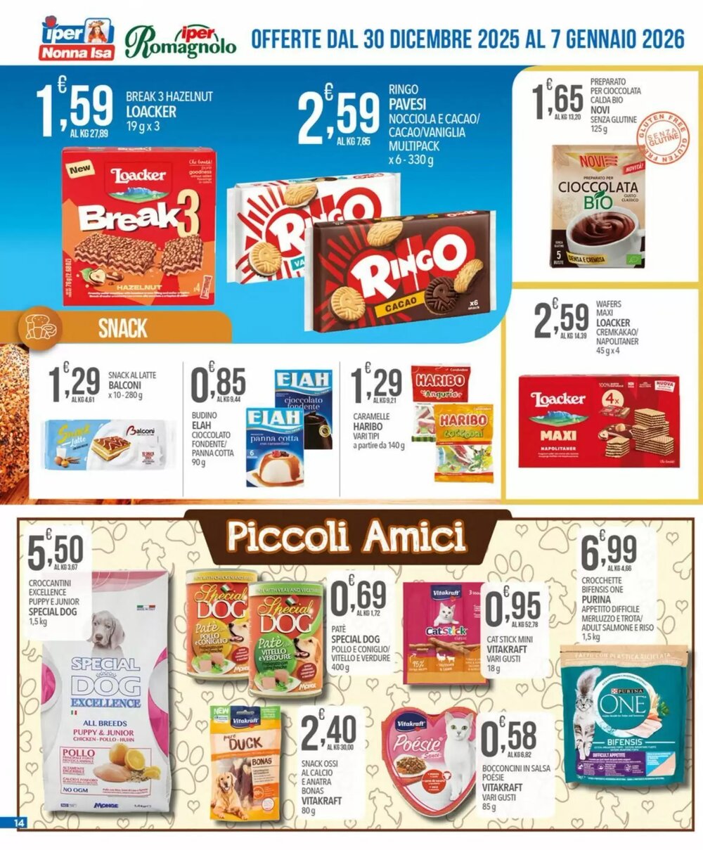Volantino promozionale Iper Nonna Isa  valide dal 30/12/2025 - Pagina 14.