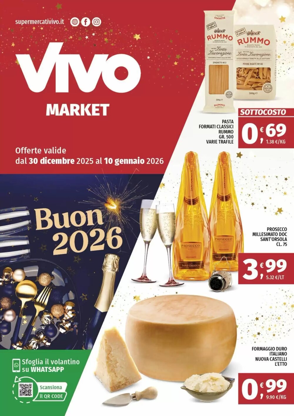 Volantino promozionale Vivo Supermercati  valide dal 30/12/2025 - Pagina 1.