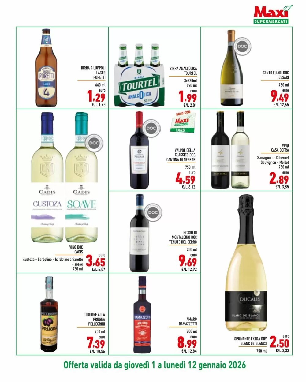 Volantino promozionale Maxi Supermercati  valide dal 01/01/2026 - Pagina 13.