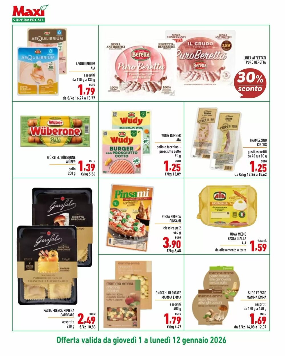 Volantino promozionale Maxi Supermercati  valide dal 01/01/2026 - Pagina 6.