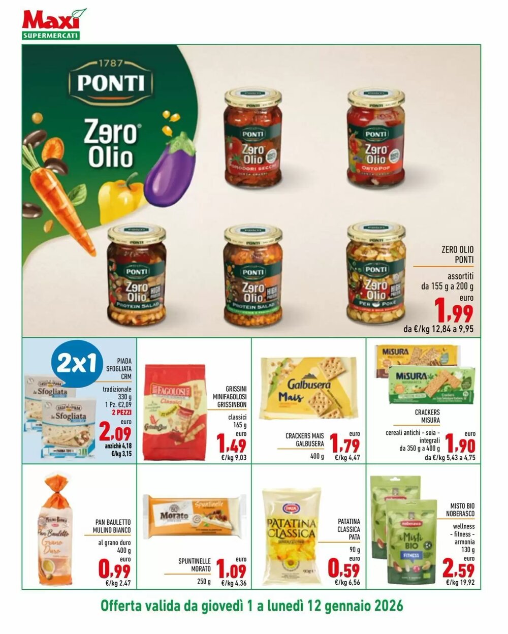 Volantino promozionale Maxi Supermercati  valide dal 01/01/2026 - Pagina 8.