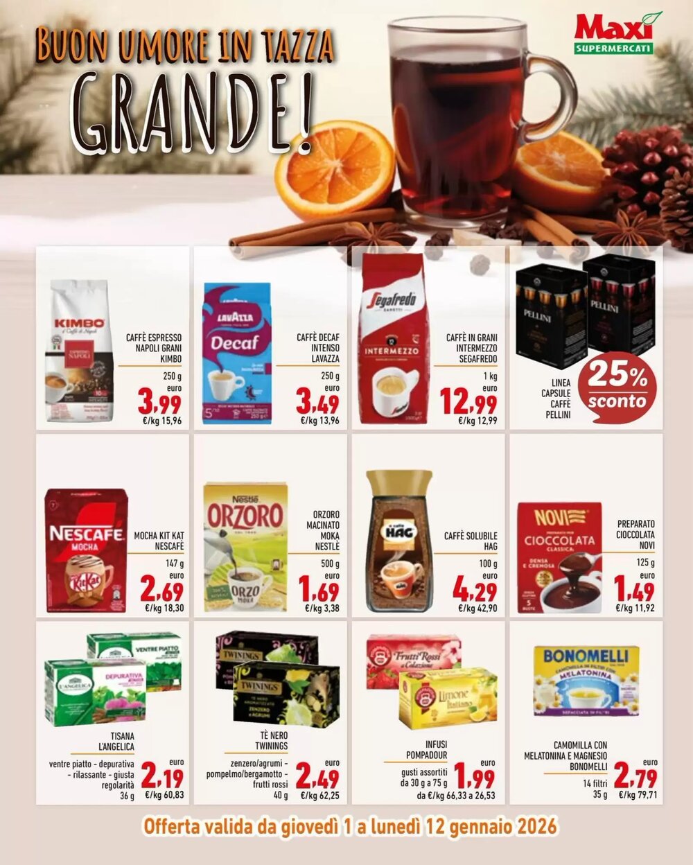 Volantino promozionale Maxi Supermercati  valide dal 01/01/2026 - Pagina 9.