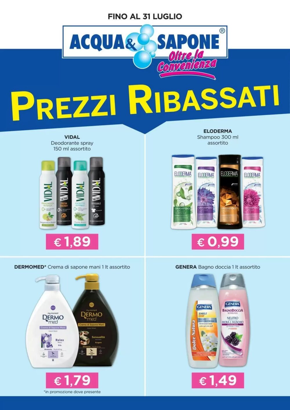 Volantino promozionale Acqua & Sapone  valide dal 01/01/2026 - Pagina 1.