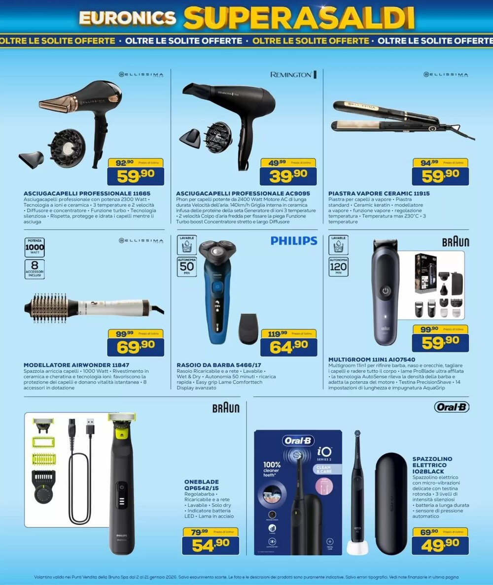 Volantino promozionale Euronics Bruno  valide dal 01/01/2026 - Pagina 30.