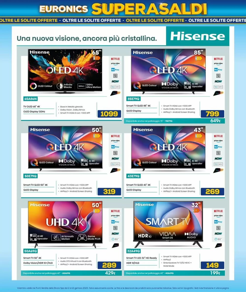 Volantino promozionale Euronics Bruno  valide dal 01/01/2026 - Pagina 33.